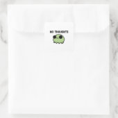 Carré No Thoughts Frog Sticker Cute Empty Mind Frog Mini (Sac)