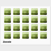 Carré Noble St. Patrick's Day Shamrocks - Sticker (Feuille)