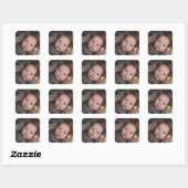 Carré Nom du bébé et Sticker photo (Feuille)