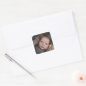 Carré Nom du bébé et Sticker photo (Enveloppe)