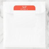 Carré Nom SUP Balise Sticker Badge Funny Party (Sac)