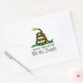 Carré Nous le peuple Gadsden Sticker Drapeau (Enveloppe)