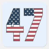 Carré Numéro 47 Sticker Set (Devant)