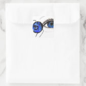 Carré Oeil bleu, Sticker bleuté (Sac)