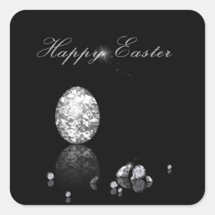 Carré Oeuf de Pâques brillant - Sticker