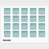 Carré Ombre Turquoise génial | Sticker enseignant (Feuille)