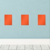 Carré orange avec bordure blanche, création d'un v (Parquet)