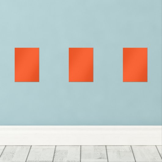 Carré orange avec bordure blanche, création d'un v (Parquet)