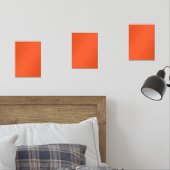 Carré orange avec bordure blanche, création d'un v (Chambre à coucher)