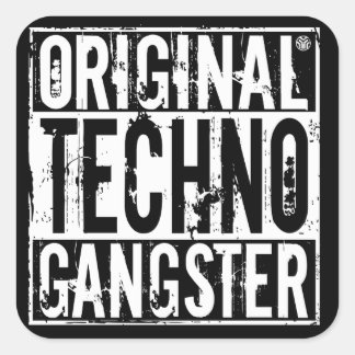 Carré Original Techno Gangster - Sticker