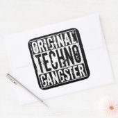 Carré Original Techno Gangster - Sticker (Enveloppe)