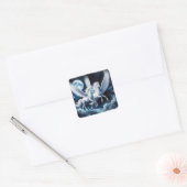 Carré Pair of Pegasus in the Night Sky Sticker Sheet (Enveloppe)