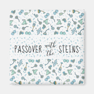 Carré Pâque Magnet Whimsical Seder Temps