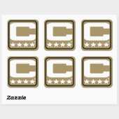 Carré Patch Champion - AUCUN Sticker Gold (Feuille)
