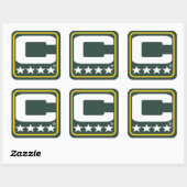 Carré Patch Champion - GB Green Sticker (Feuille)