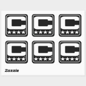 Carré Patch Champion - LV Black Sticker (Feuille)