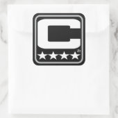 Carré Patch Champion - LV Black Sticker (Sac)