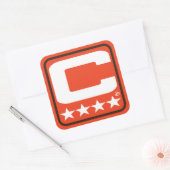 Carré Patch Champion - Sticker CLE Orange (Enveloppe)