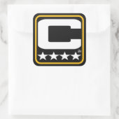 Carré Patch Champion - Sticker noir PIT (Sac)