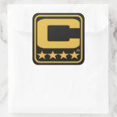Carré Patch Champion - Sticker Or (Sac)