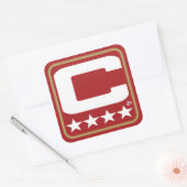 Carré Patch Champion - Sticker rouge SF (Enveloppe)