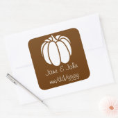 Carré Patch citrouille dans Sticker au chocolat (Enveloppe)