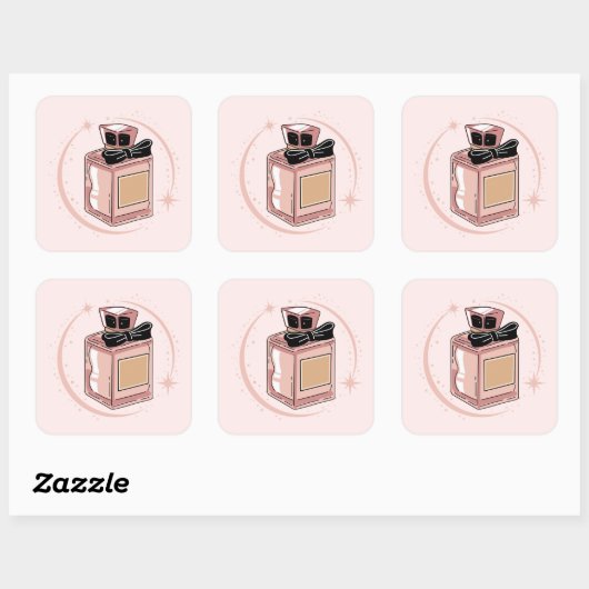Carré Perfume Sticker (Feuille)