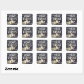 Carré Personalized Square Photo Sticker Sheet (Feuille)