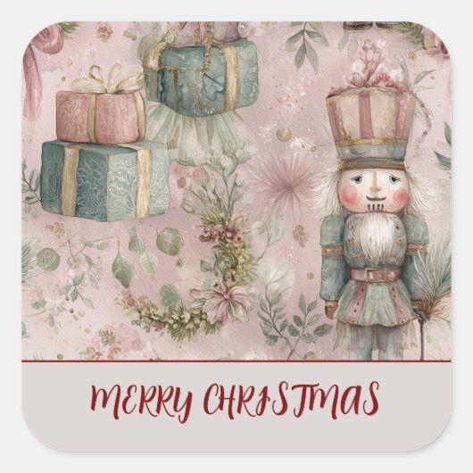 Carré Personalized Xmas Sticker – Merry Christmas (Devant)