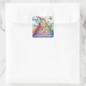 Carré Perte d'un Sticker Sympathy Condolence pour animau (Sac)