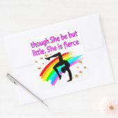 CARRÉ PETIT MAIS FIERCE CUSTOMISÉ GYMNAST STICKER (Enveloppe)