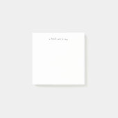 Carré Petit mot pour dire Script Post-it note (Devant)