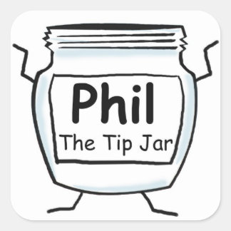 Carré Phil le pot de bout - sticker de pot de bout