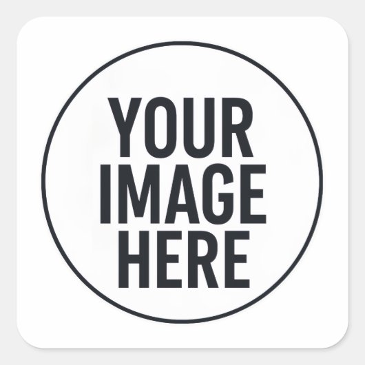 Carré Photo Upload Sticker | Waterproof Square Lable (Devant)