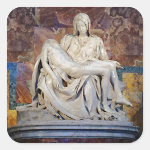 Carré Pieta par Michelangelo Sticker
