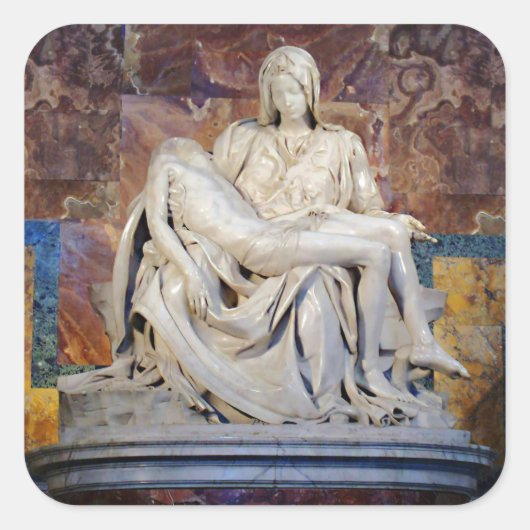 Carré Pieta par Michelangelo Sticker (Devant)