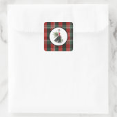 Carré Plaid Christmas Sticker (Sac)