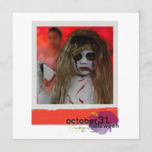 Carré plat photo halloween cartes de voeux