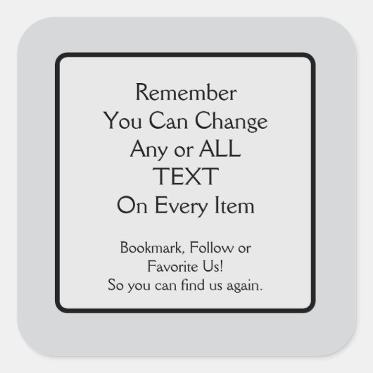 Carré Please Save a Link Square Sticker (Devant)