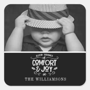 Carré Poignée moderne   Sticker photo noir blanc