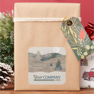 Carré Poison de Rustic Christmas ou Bakery Sticker w/ Lo