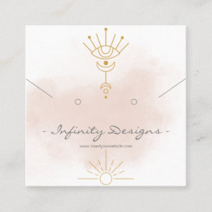 Carré Porte-oreilles et collier carte de visite