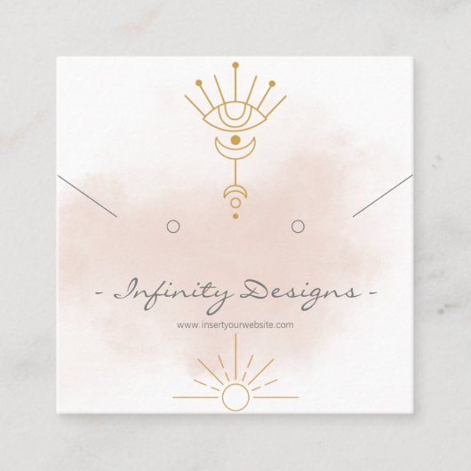 Carré Porte-oreilles et collier carte de visite (Devant)