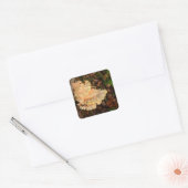 Carré Poulet De Bois Sticker Champignons (Enveloppe)