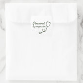 Carré Powered by Compassion Sticker (Sac)