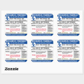 Carré Prescription pour Sticker rectangulaire café (Feuille)