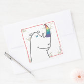 Carré Pride Rhino sticker (Enveloppe)