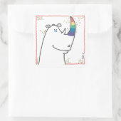 Carré Pride Rhino sticker (Sac)