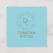 Carré professionnel Notaire Carte de visite public (Devant)