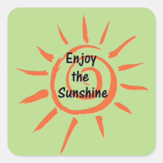 Carré Profitez du Sticker Sunshine